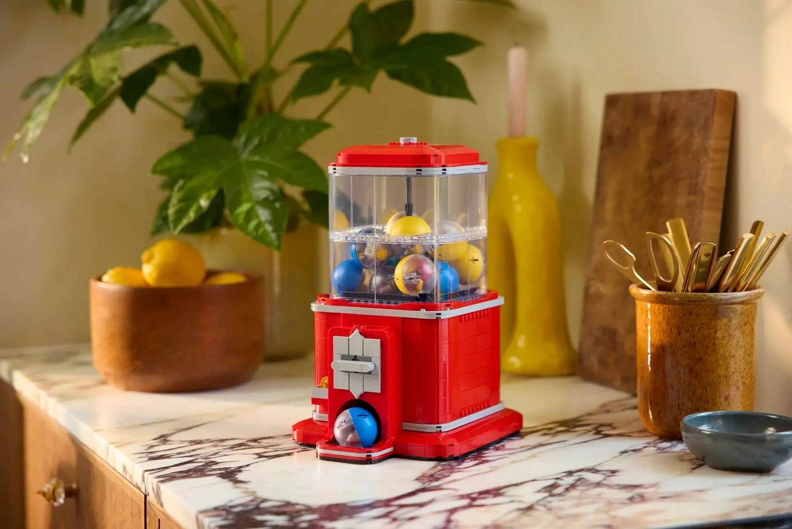 Set LEGO IDEAS 21358 Minifigure Vending Machine, për të rritur, Kuqe