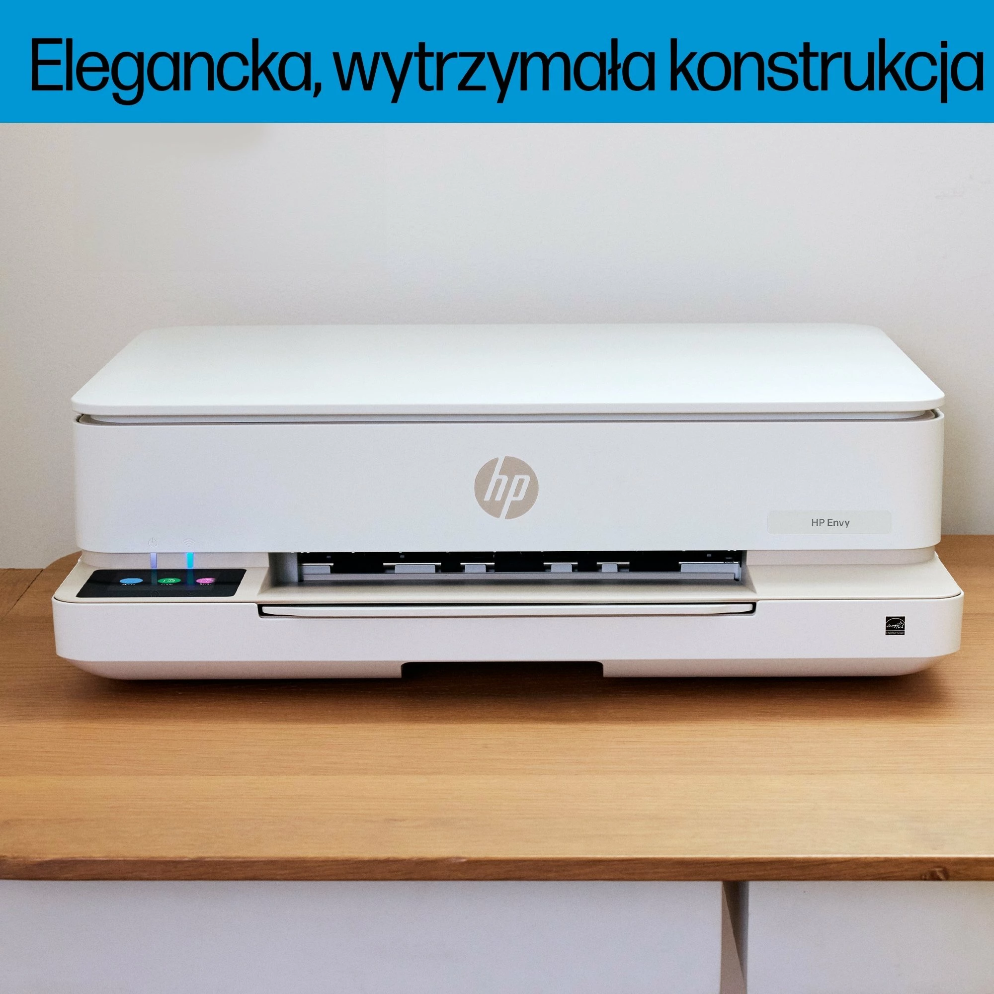 Printer multifunksional HP ENVY 6120e (714L8B) A4, inkjet, Wi‑Fi, printim dyanshëm, ekran me prekje, bardhë/bezhë