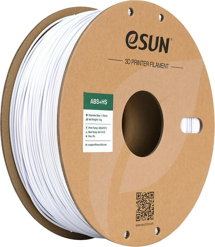Filament për printer 3D eSun ABS+HS 1.75mm 1kg, Cold White
