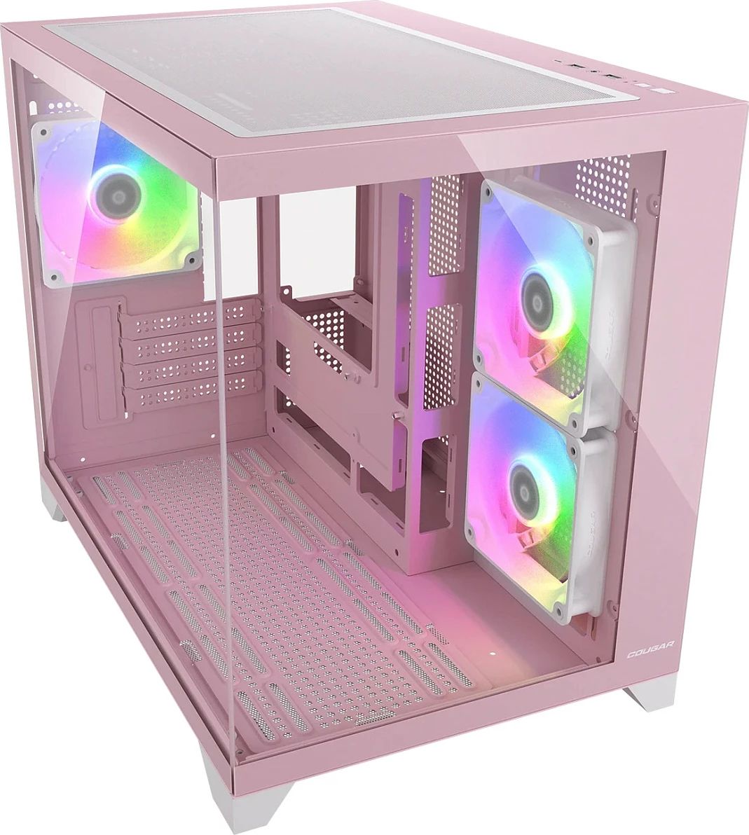 Kasë Mini Tower Cougar FV150, ARGB, Pink