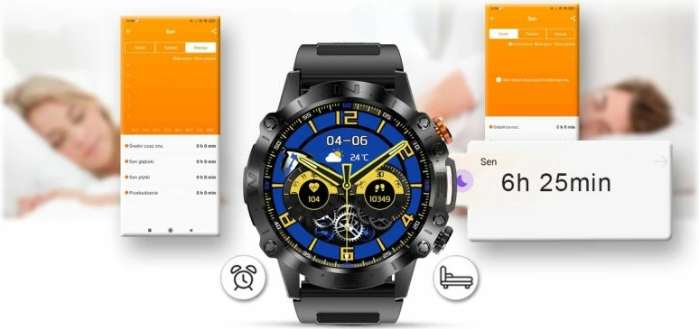 Smartwatch Gravity unisex, e zezë