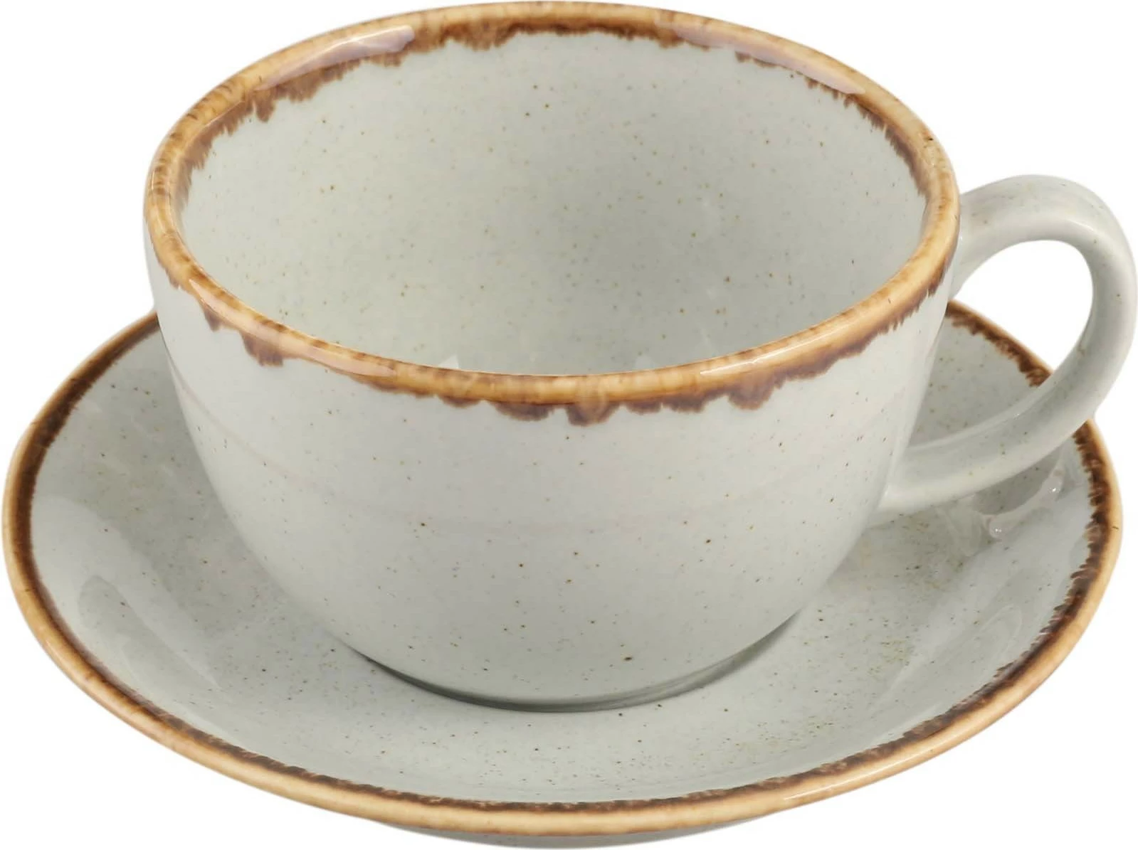 Filxhan porcelani Porland Seasons Ashen 320 ml, gri e çelët, set 6 copë