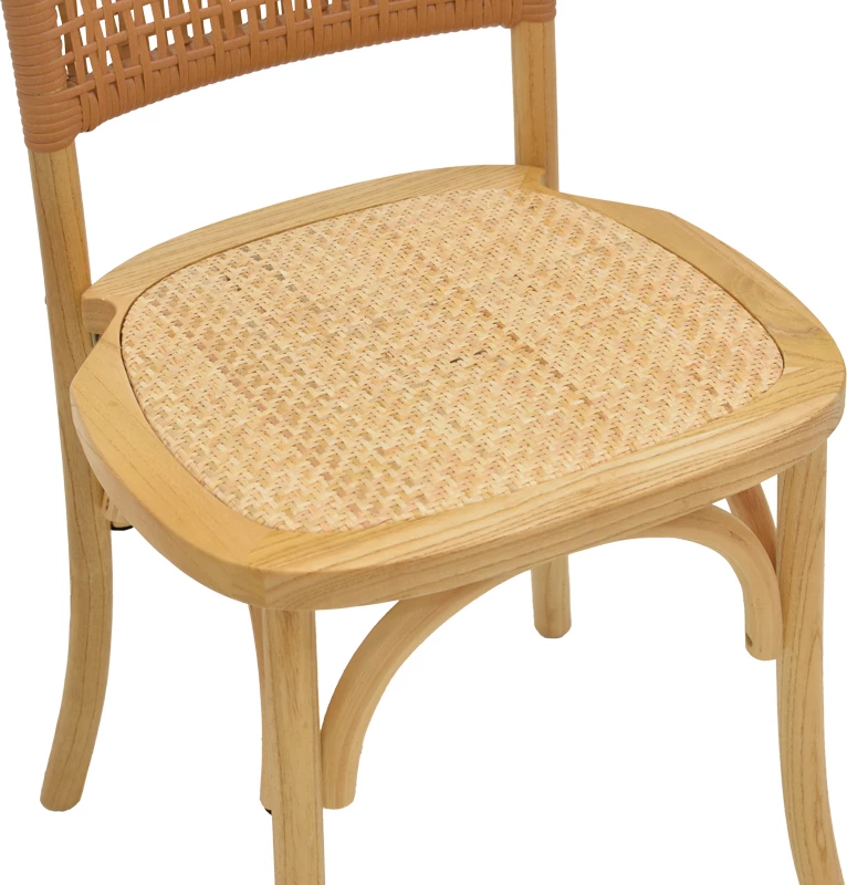 Karrige Karley dru ahu natyral-sedilje ratan natyrale 48x52x89cm