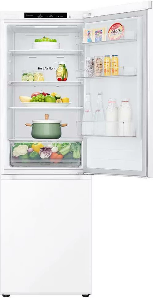 Frigorifer kombinim, LG, GBV21L0ESW, 344 L, 186x60 cm, kompresor Smart Inverter, klasa energjisë E, i bardhë