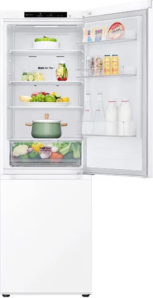 Frigorifer kombinim, LG, GBV21L0ESW, 344 L, 186x60 cm, kompresor Smart Inverter, klasa energjisë E, i bardhë