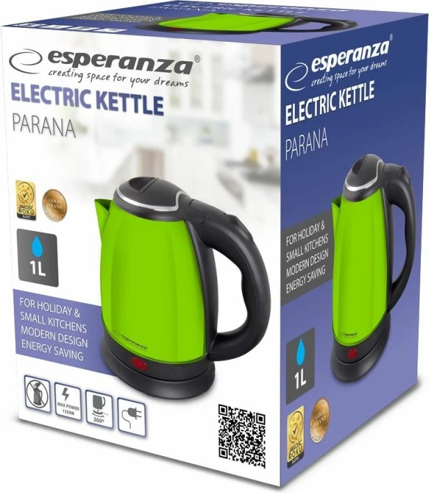 Ibrik elektrik Esperanza Parana EKK128G, i gjelbër