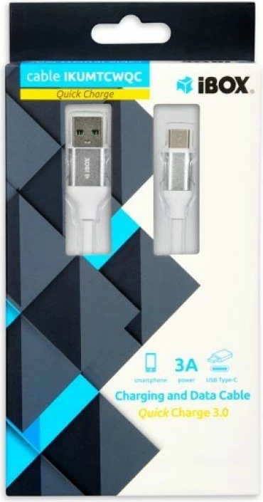 Kabllo USB Type C iBox, e bardhë