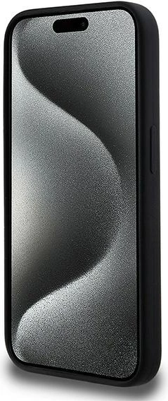 Mbështjellës Karl Lagerfeld Silicone Karl & Choupette MagSafe për iPhone 15 Pro Max, zi