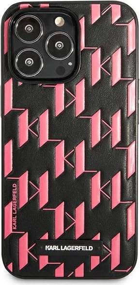 Mbështjellës Karl Lagerfeld Monogram Plaque për iPhone 13 Pro Max 6.7", Rozë