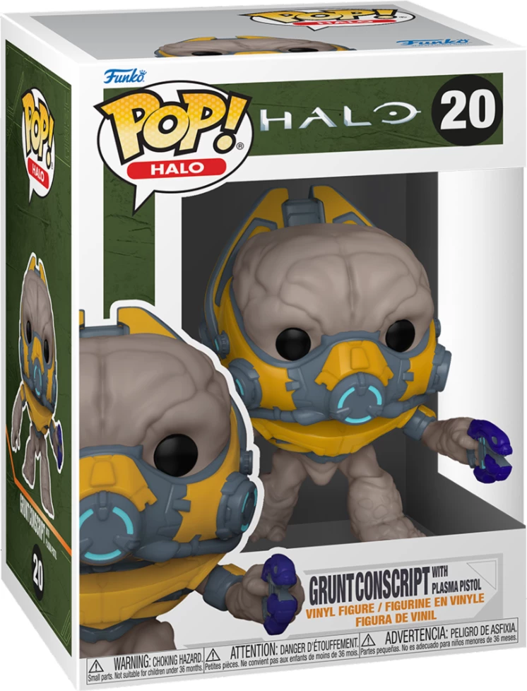 Figurinë koleksionuese Funko POP! Games Halo Infinite Grunt me armë, vinil