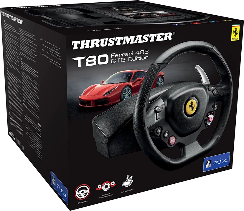 Volan Thrustmaster T80 Ferrari 488 GTB Edition, PS4, PC
