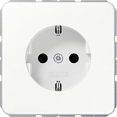 Prizë muri Jung CD 1520 KI WW, Type F (Schuko), 16A 250V, e bardhë