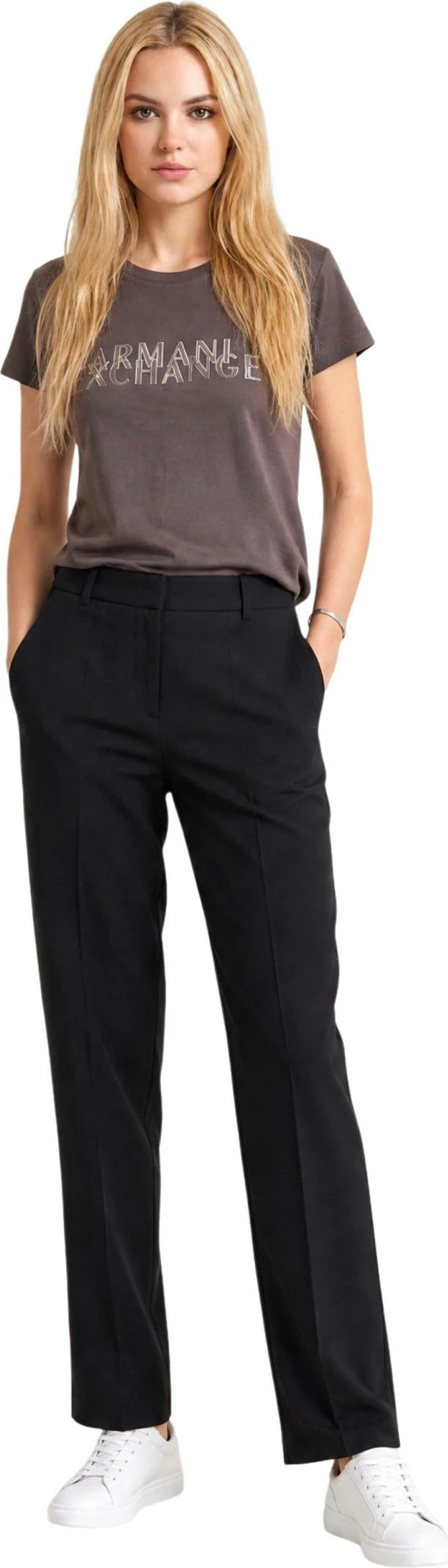 Maicë për femra Armani Exchange XW002957 AF10356, kafe [Madhësia: S]