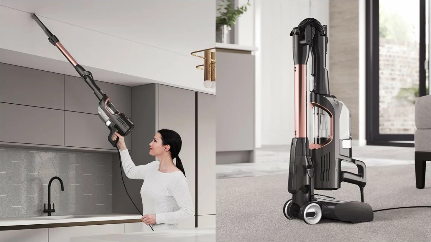 Fshesë elektrike Shark HZ500EU, 450W, 0.300L, e zezë-roze