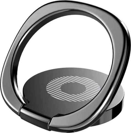 Mbajtës telefoni unazë Baseus Desktop Bracket SUMQ-01, metal, magnetik, me ngjitës 3M, për 4.5-6.8", i zi