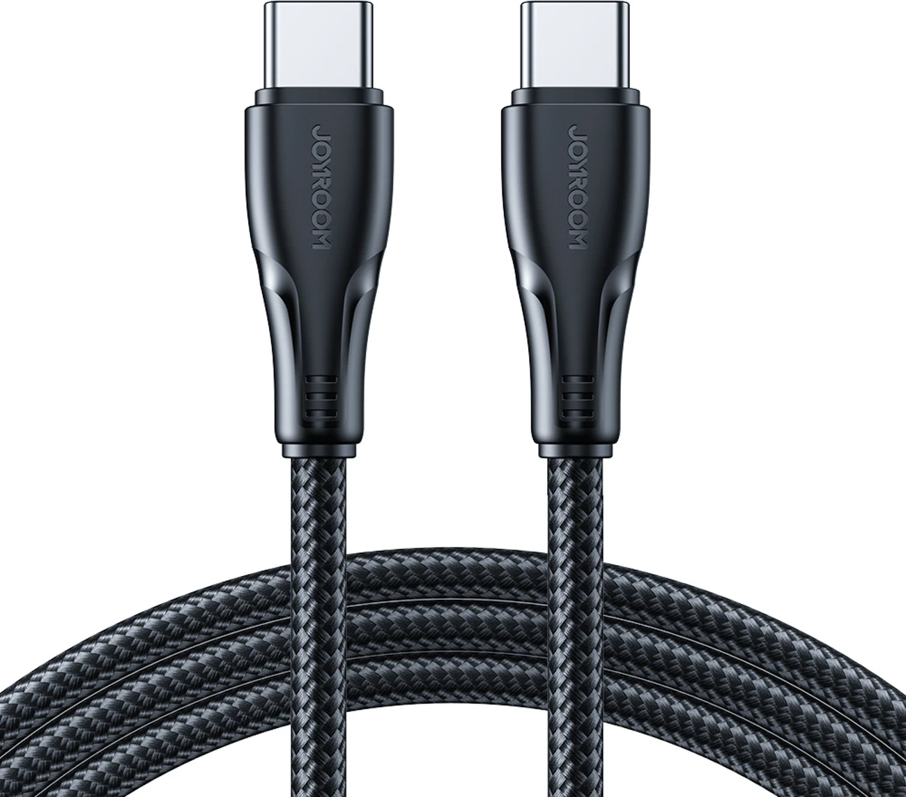 Kabllo USB-C në USB-C, Joyroom, S-A11 Surpass, 60W PD, 0.25 m, USB 2.0 480 Mbps, e zezë