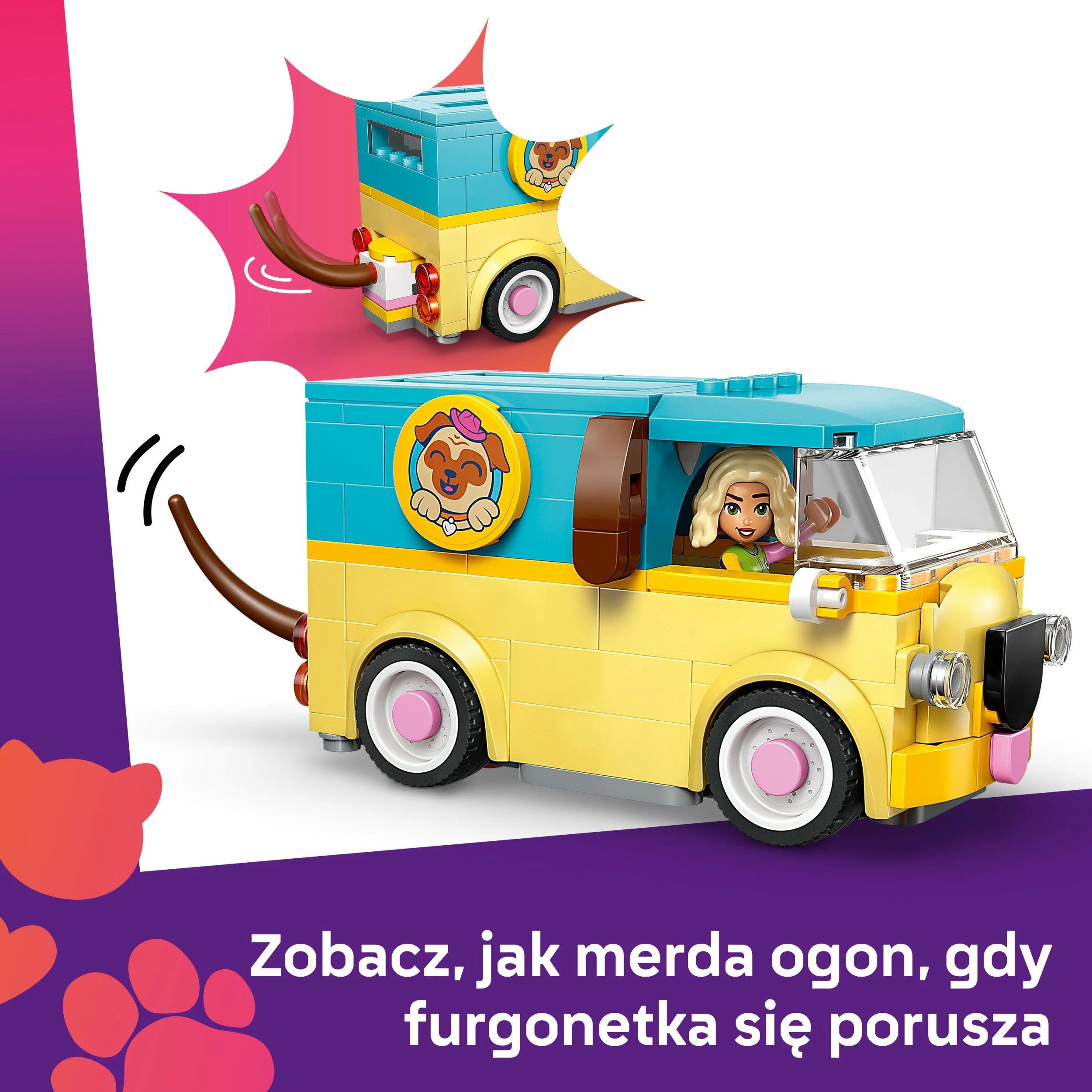 Set ndërtimi LEGO Friends 42678 Pet Accessories Van, 237 copë, 6+ (furgon i verdhë)