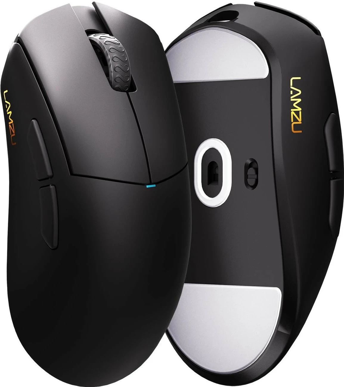 Maus gaming Lamzu Paro Aurora, wireless/USB-C, PixArt PAW3395, 26000 DPI, 8000Hz, 48g, Charcoal Black