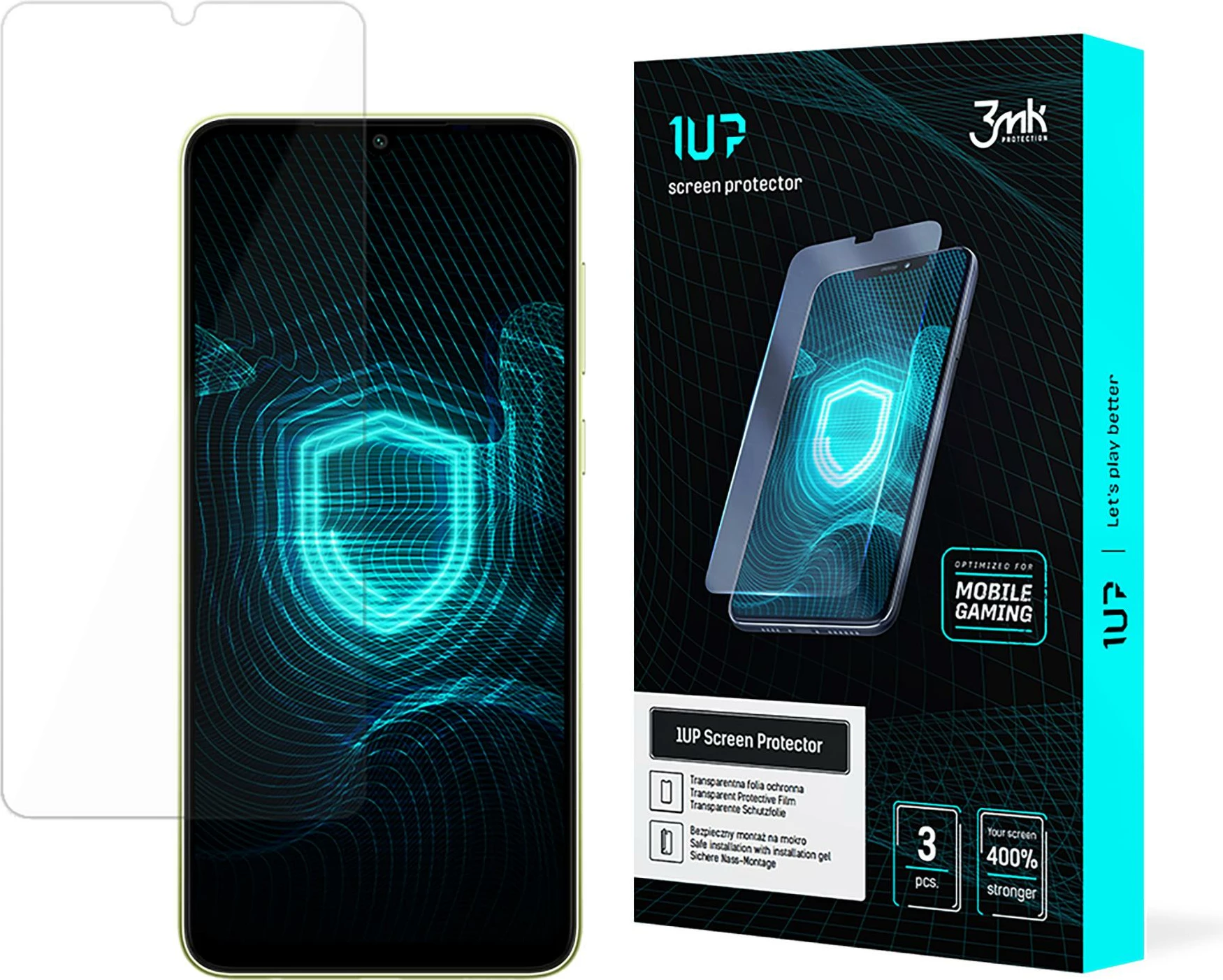 Mbrojtës ekrani 3mk 1UP për Samsung Galaxy A06, për gaming