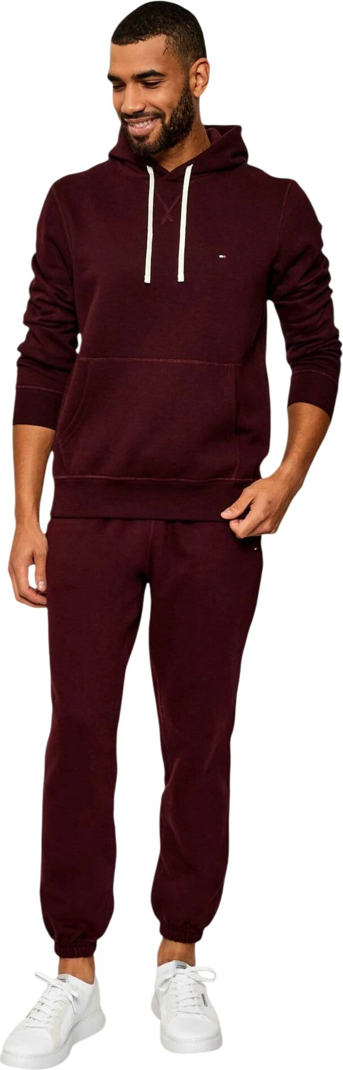 Duks me kapuç për meshkuj Tommy Hilfiger MW0MW39997, bordo [Madhësia: S]