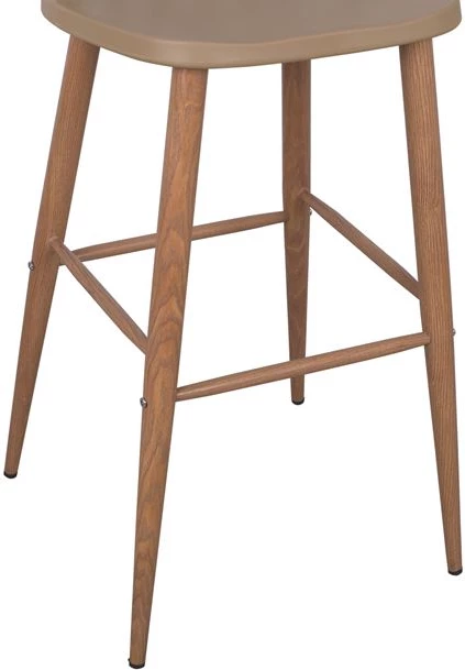 Karrige për bar Vanessa, ngjyrë kapuçino, 43x49x107 cm, set prej 2 copë