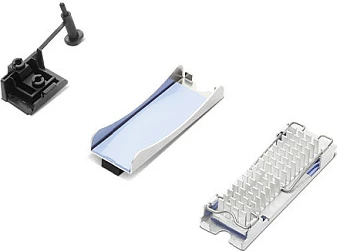 Kit montimi SSD M.2 Lenovo ThinkCentre M.2 SSD Kit III, për M70s Gen 3/M75t Gen 2/M90s Gen 3, i zi/metalik