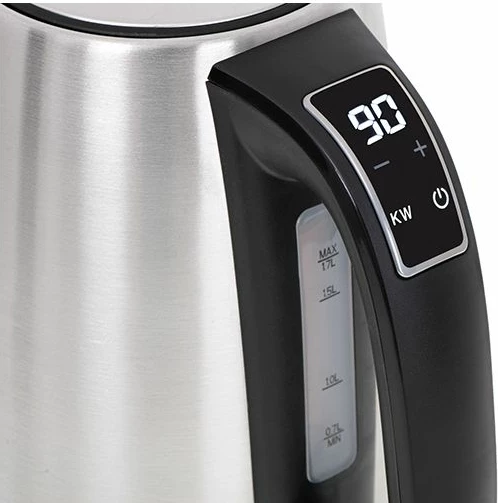 Çajnik elektrik ADLER AD1340 1.7L 2200W me rregullim temperature, inox