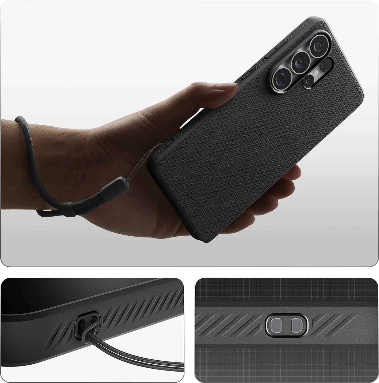 Mbështjellës Spigen Liquid Air Mag MagSafe për Samsung Galaxy S26 Ultra, TPU i hollë, i zi, 1 copë