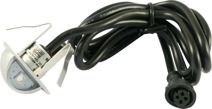 Ndriçues muri për jashtë Synergy21 S21-LED-L00022, LED 0.8W, IP65, 12V DC, dritë multicolor, Zi/Argjend