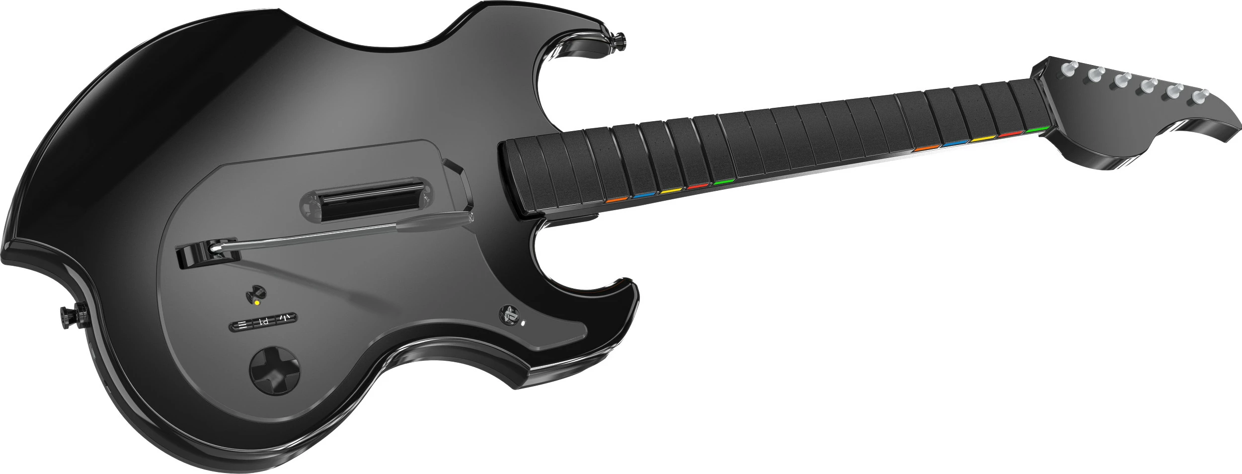 Kontroller kitarre PDP Riffmaster, wireless, për PC/PS4/PS5, 36h, e zezë/gri