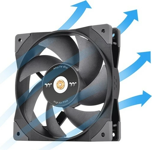 Ventilator kasë Thermaltake GT12 TT Premium Edition 120mm, 3 copë, e zezë
