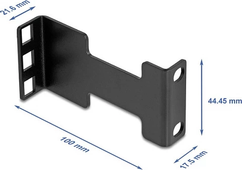 Adapter thellësie për rack serveri DeLOCK, 1U, 19", zgjatje deri 10 cm, i zi