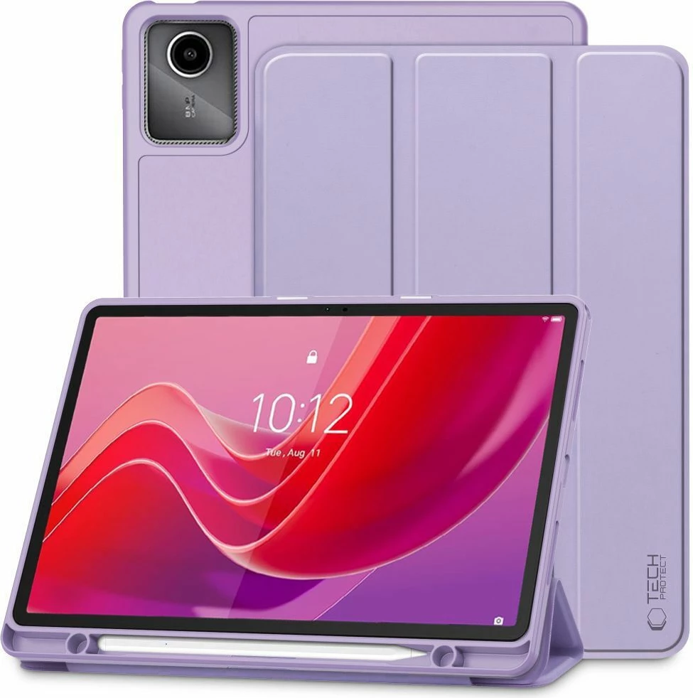 Mbështjellës Tech-Protect SC Pen për Lenovo Tab M11 11" TB-330, silikon, vjollcë e çelët