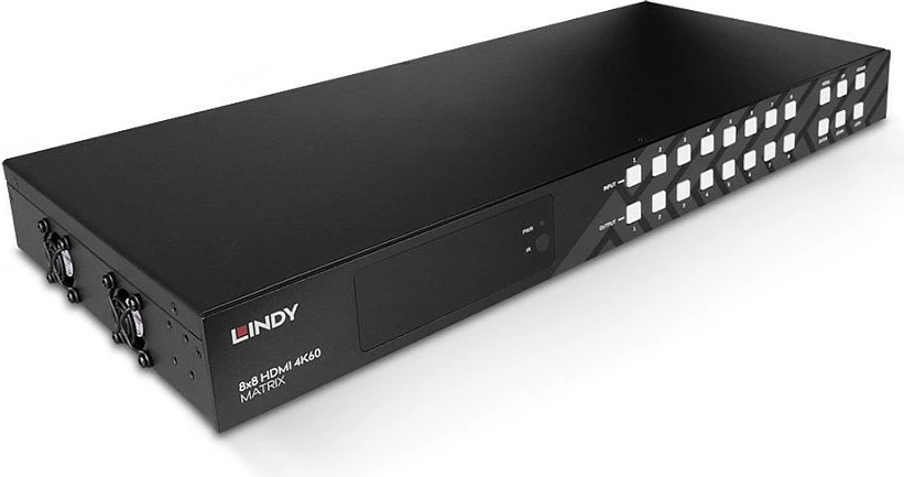 Matrix switcher HDMI LINDY 8x8 4K60, HDMI 2.0b, 18 Gbit/s, metal, i zi