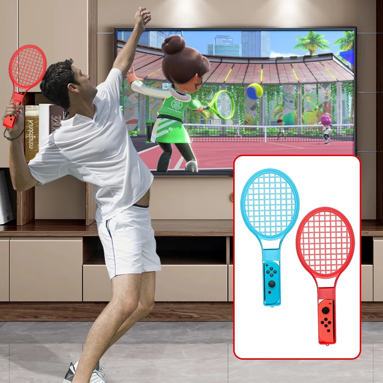 Set aksesorësh për Nintendo Switch, Hurtel, Nintendo Switch Sports 10-in-1, për Joy-Con, 10 pjesë, kuqe e kaltër