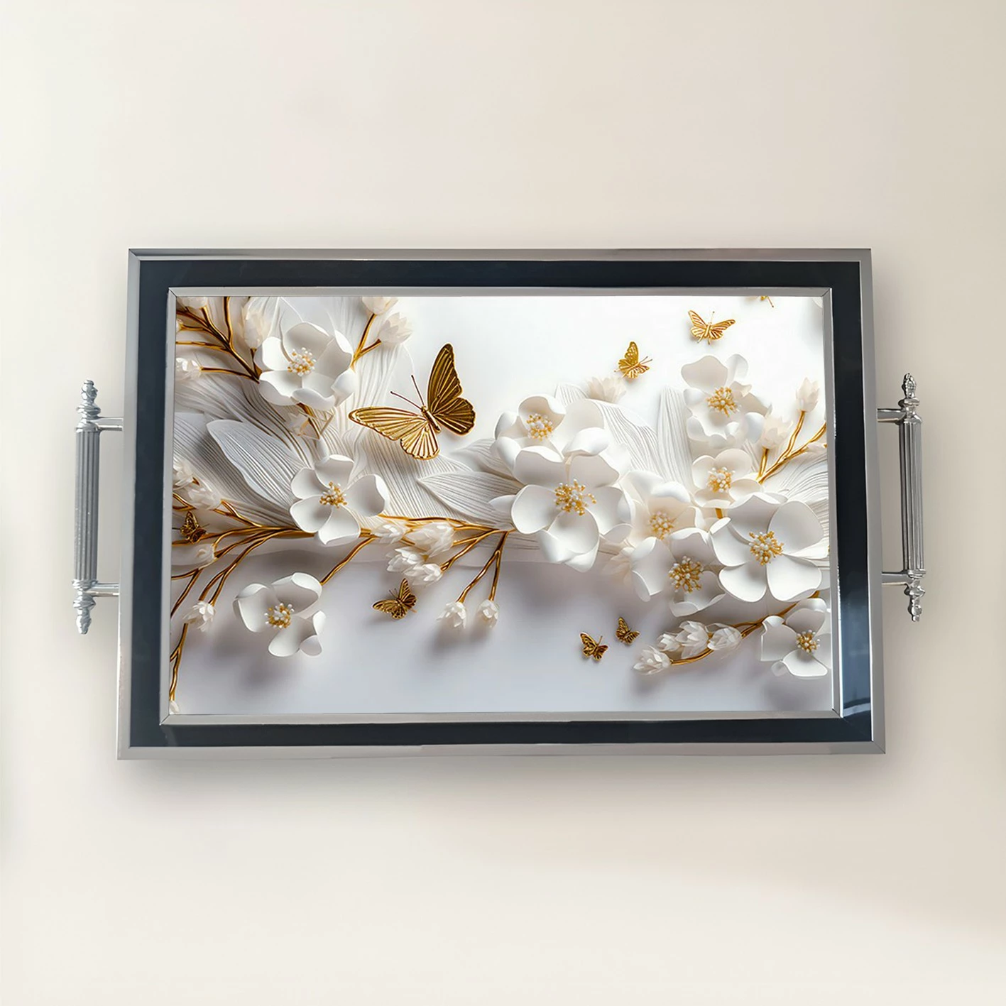 Tabaka dekorative prej qelqi, Aberto Design, TPG9810, shumëngjyrëshe