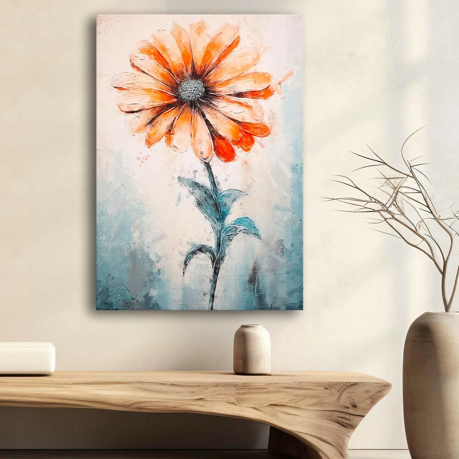 Pikturë dekorative në kanavacë, shumëngjyrëshe, Wallity, 70100Wabisabi-005, 70x100cm