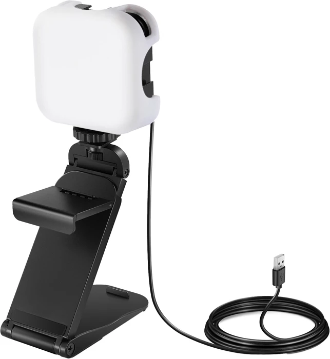 Dritë LED për video-konferenca, Neewer PL81 Pro, 2900-7000K, CRI ≥95, 90 LED, rregullim shkëlqimi 0-100%, USB-C, me mbajtës/mini-tripod