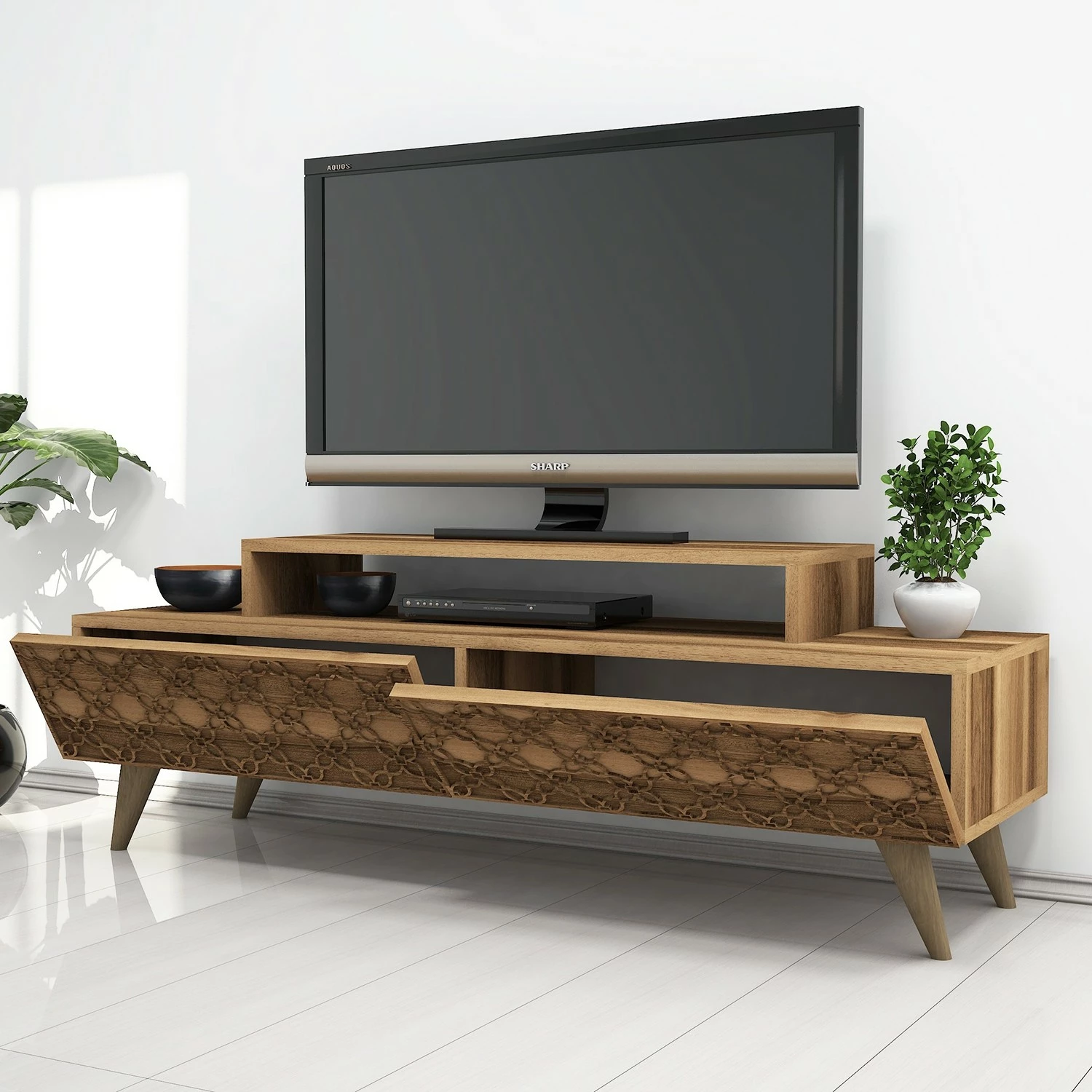 Komodë TV Hanah Home, ngjyrë arre, City