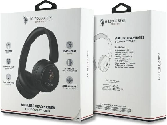 Kufje Bluetooth U.S. Polo Assn. USHPV6PUNK, On-Ear, e zeze