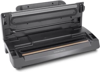 Vakuum paketues CASO HC 170 110W, deri 30 cm, set me 10 qese + tub, e zezë/argjendtë