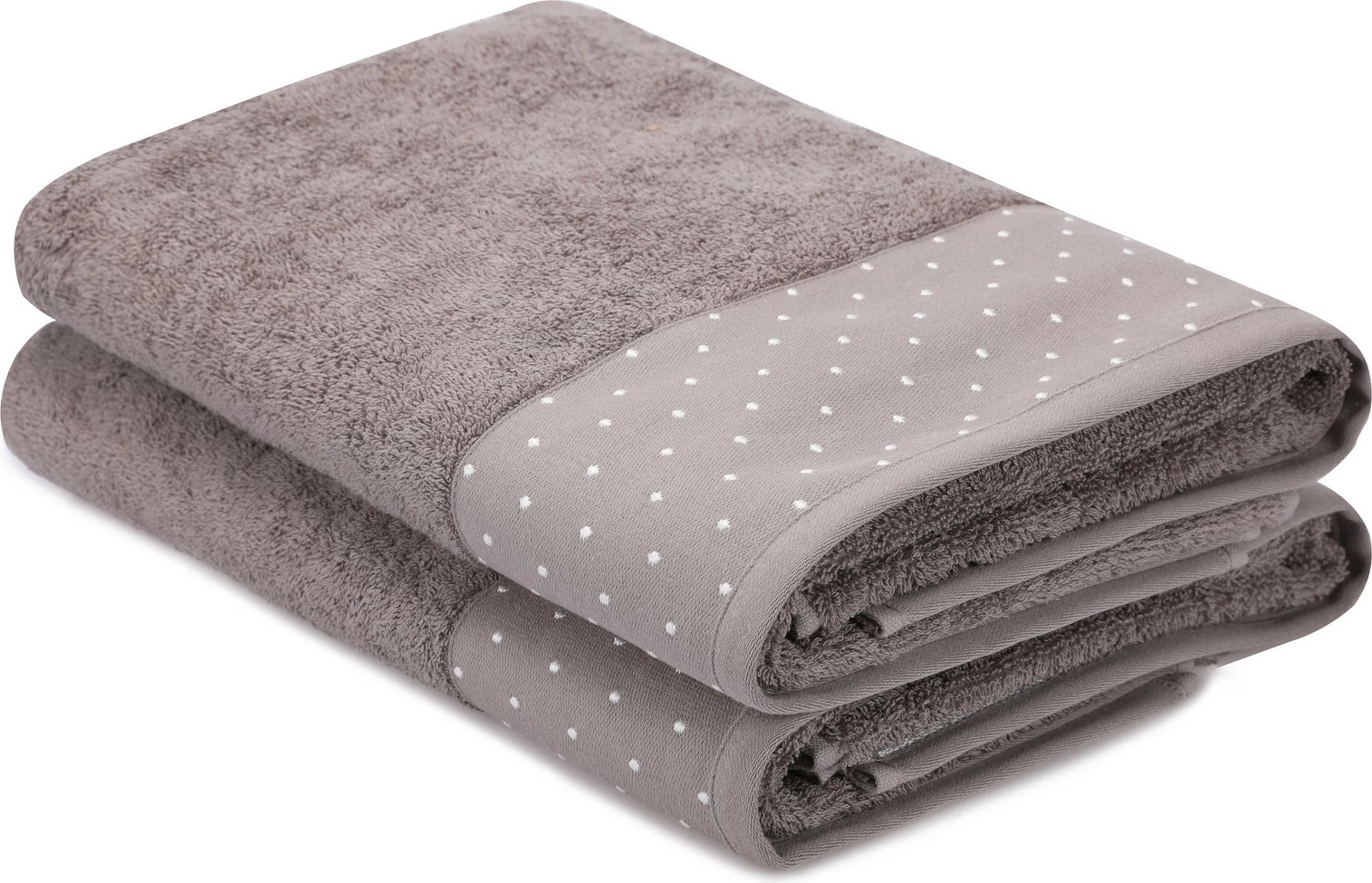 Set peshqirësh banje (2 copë), Mijölnir, Pitircik, kafe-bardhë