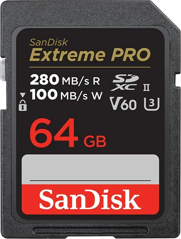 Kartelë memorje SanDisk 64 GB SDXC UHS-II Class 10, E zezë
