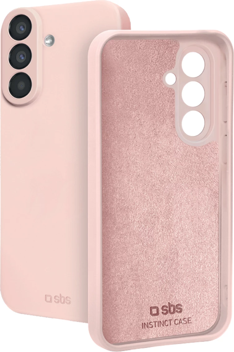 Mbështjellës SBS Instinct për Samsung Galaxy A57, TPU + mikrofibër, 20 g, rozë