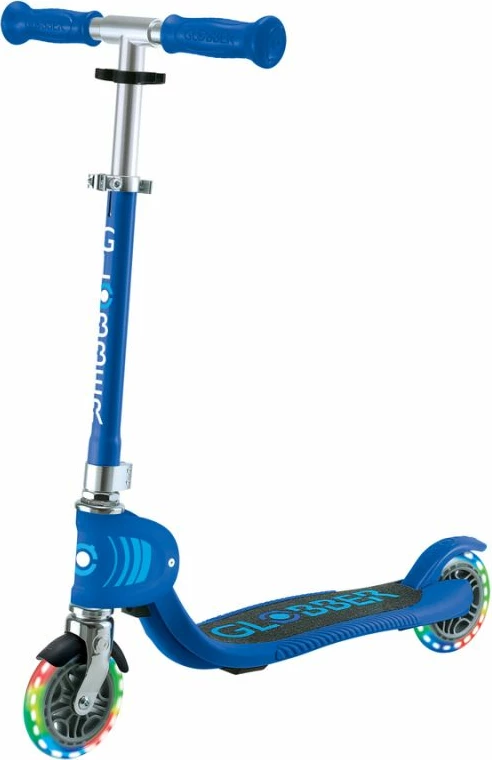 Trotinetë për fëmijë Globber FLOW Foldable Junior Lights, blu