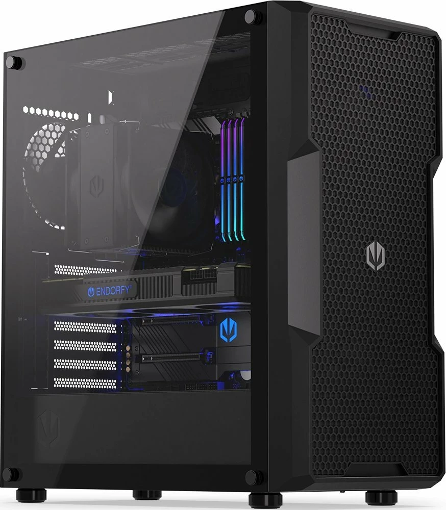 Kasë Endorfy Regnum 400 Air EY2A008 Midi Tower ATX, 2x 2.5\" + 2x 3.5\", 2x USB 3.0, pa furnizues rryme, e zezë