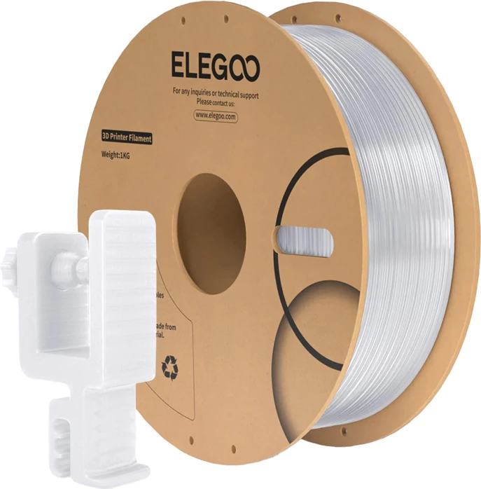 Filament PC për printer 3D, Elegoo, 50.203.0543, transparent