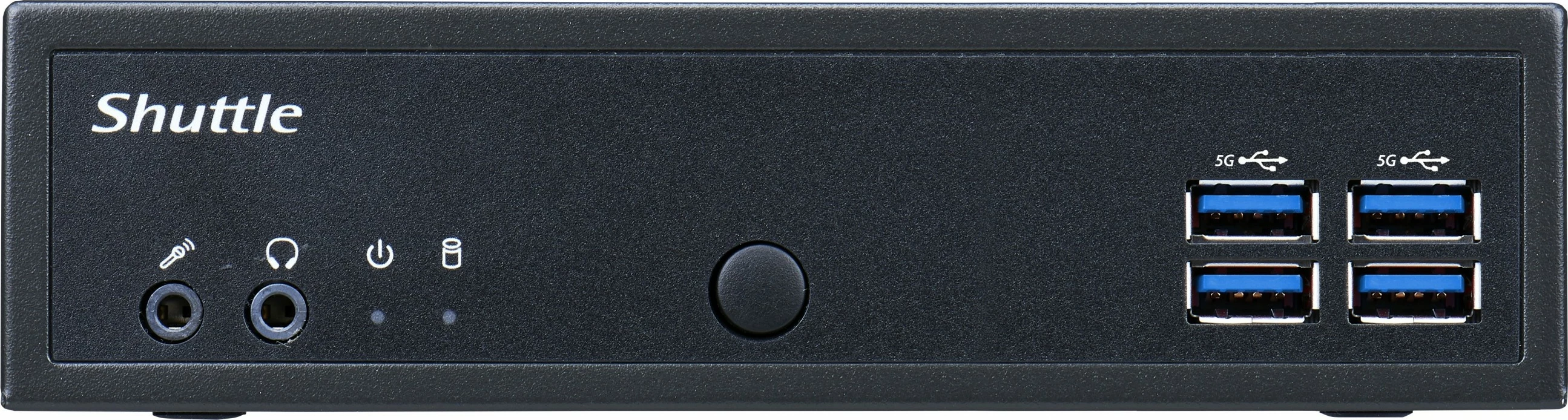 Kasë Shuttle XPC slim DL30N, Intel N100, DDR5, 2x LAN, fanless, 1.35L, e zezë