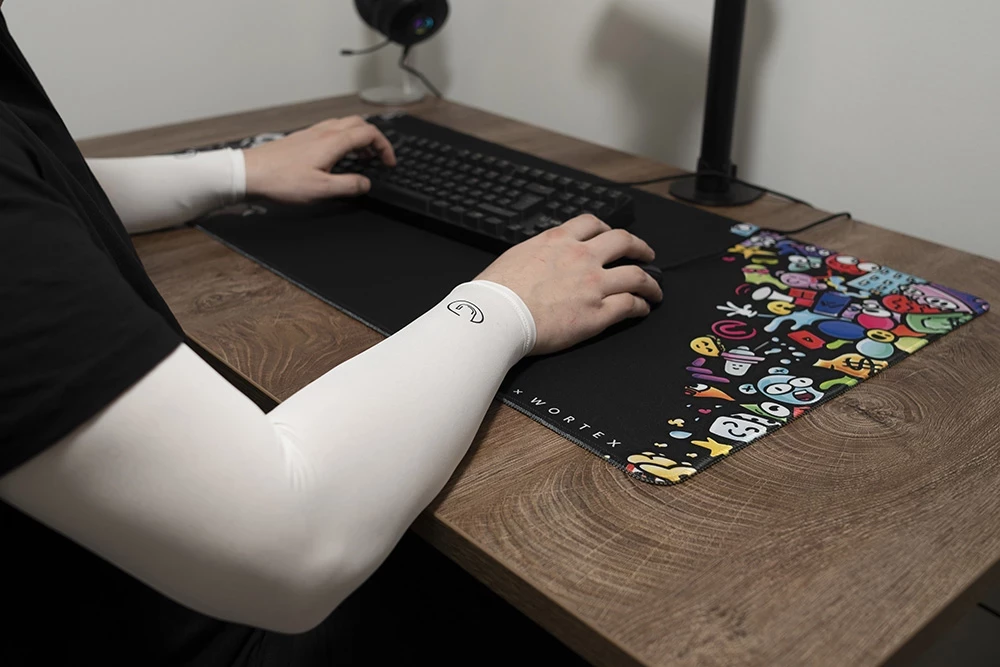 Mëngë kompresioni për krah UVI Arm Sleeve Large, e bardhë