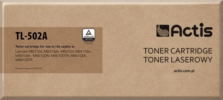 Actis Toner zëvendësues për printer Lexmark , Standard; 5000 fletë, ngjyrë e zezë